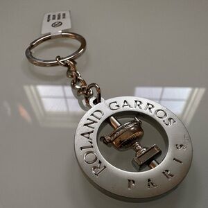 Roland Garros Paris Official Keychain – Authentic Tennis Souvenir – New